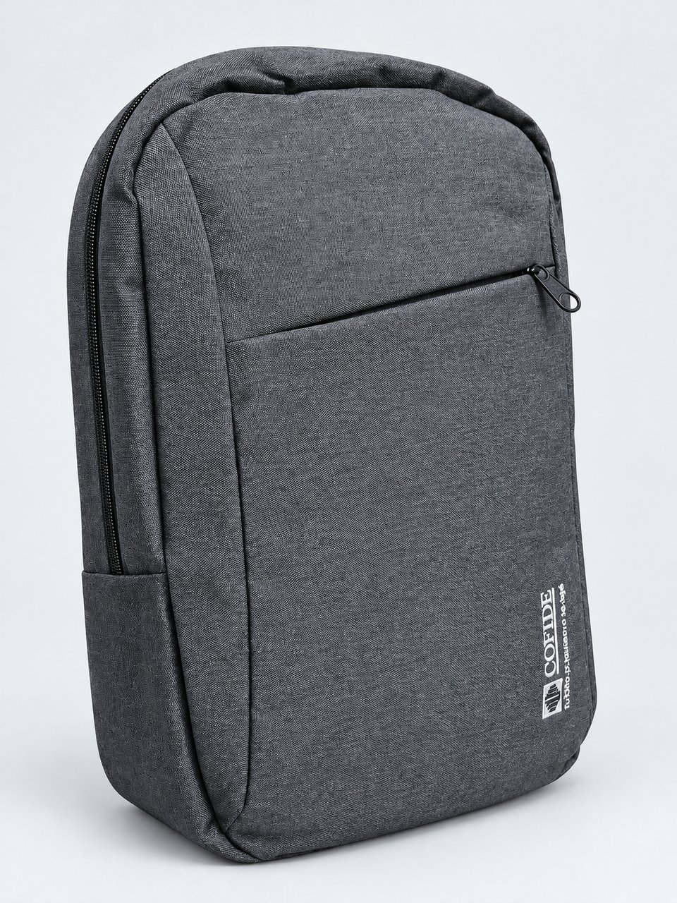 Mochila urbana acolchada para laptop — vista lateral